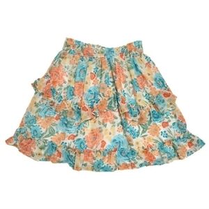 1 State Dainty Floral Print Skirt Womens XS